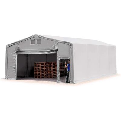 Toolport 8x8m - PVC industriële tent met zijden van 3.0m - Grijs - Producttype: Industriële Tent Toolport 8x8m - PVC industriële tent met zijden van 3.0m - Grijs - Producttype: Industriële Tent