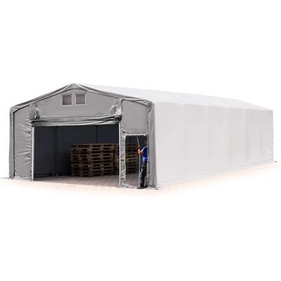 Toolport 8x12m - 3,0m Seiten PVC Industrie Zelt - grau Toolport 8x12m - 3,0m Seiten PVC Industrie Zelt - grau