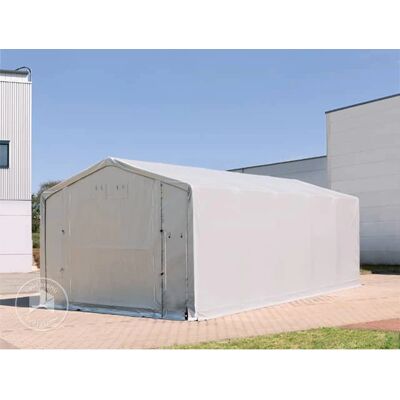 Toolport 5x10m - 4.0m Sides Industrial Tent - Waterproof, Fire Resistant, Grey Toolport 5x10m - 4.0m Sides Industrial Tent - Waterproof, Fire Resistant, Grey