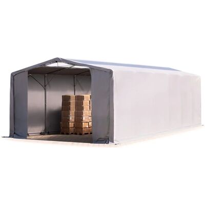 TOOLPORT 8x12m - 4.0m Sides Industrial Tent - Fire Resistant Grey TOOLPORT 8x12m - 4.0m Sides Industrial Tent - Fire Resistant Grey