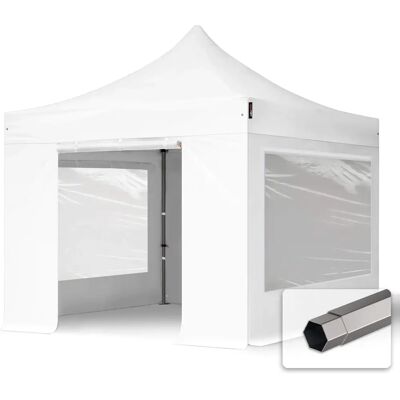 Toolport 3x3m PES 750 Pop up gazebo PREMIUM Teräs 40 mm - Taitettava paviljonki Toolport 3x3m PES 750 Pop up gazebo PREMIUM Teräs 40 mm - Taitettava paviljonki