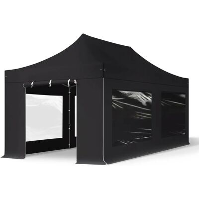 Toolport 3x6m PES 750 Pop Up Gazebo PREMIUM Steel 40 mm - Black Toolport 3x6m PES 750 Pop Up Gazebo PREMIUM Steel 40 mm - Black