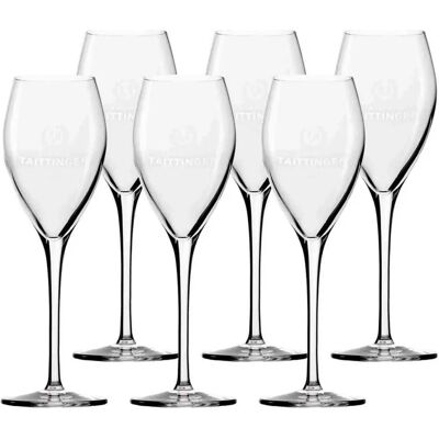 Taittinger Champagnergläser Set aus 6 – Original, 0,1L, Transparent Taittinger Champagnergläser Set aus 6 – Original, 0,1L, Transparent