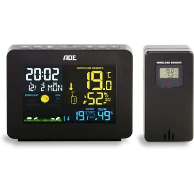 ADE - WS1917 - Czarny - LCD - Stacja pogodowa ADE - WS1917 - Czarny - LCD - Stacja pogodowa