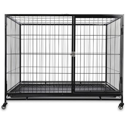Klatka dla psa HAFENBANDE - Stal, przenośna, 108x71x87cm Klatka dla psa HAFENBANDE - Stal, przenośna, 108x71x87cm