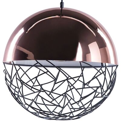 Beliani Kupfer Pendelleuchte - Modern Globe Lampe 35x124x35 Beliani Kupfer Pendelleuchte - Modern Globe Lampe 35x124x35
