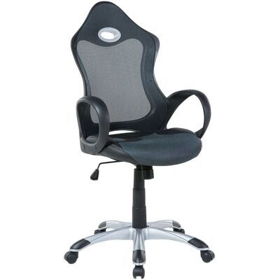 Chaise de Bureau Beliani Tissu Mesh Gris Vert Pivotante - Chaise de Bureau - Publicité Chaise de Bureau Beliani Tissu Mesh Gris Vert Pivotante - Chaise de Bureau - Publicité
