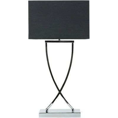 Beliani YASUNI Silber & Schwarz Tischlampe Beliani YASUNI Silber & Schwarz Tischlampe