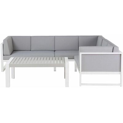 Set di Divani Angolari da Giardino CASTELLA Grigio Beliani - Set di Divani Angolari Set di Divani Angolari da Giardino CASTELLA Grigio Beliani - Set di Divani Angolari