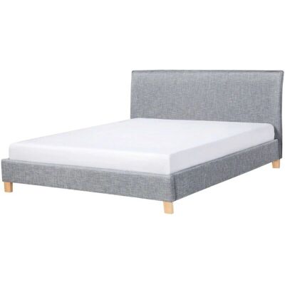 Beliani Sänky EU King Size Vaaleanharmaa - Sänky Beliani Sänky EU King Size Vaaleanharmaa - Sänky
