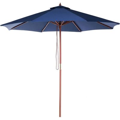 Beliani Garten Sonnenschirm Blau - 270x254cm - Modernes Design Beliani Garten Sonnenschirm Blau - 270x254cm - Modernes Design