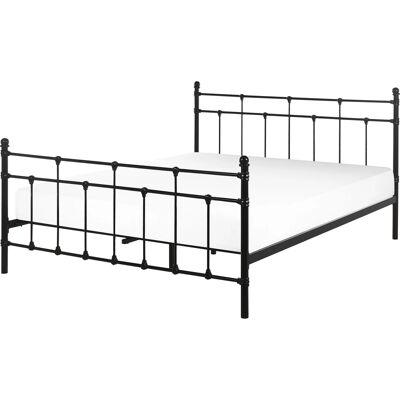 Beliani Sänkykehys Musta EU King Size - Sänkykehys Beliani Sänkykehys Musta EU King Size - Sänkykehys