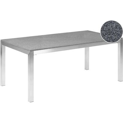 Tavolo da Giardino Grigio Granito 180x90cm 6 Posti Tavolo da Giardino Grigio Granito 180x90cm 6 Posti