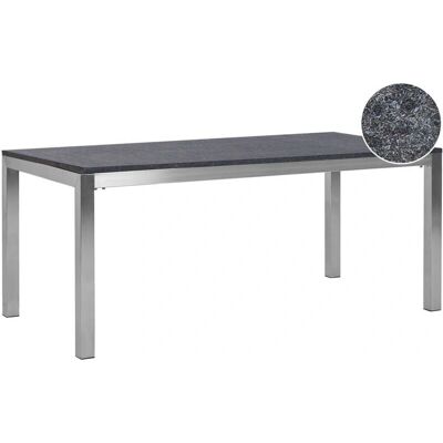 Beliani Tavolo da Giardino 180x90cm Granito Grigio - Tavolo da Giardino Beliani Tavolo da Giardino 180x90cm Granito Grigio - Tavolo da Giardino