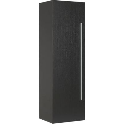 Beliani Kylpyhuoneen seinähyllykaappi - MDF Musta - 132x40 cm Beliani Kylpyhuoneen seinähyllykaappi - MDF Musta - 132x40 cm