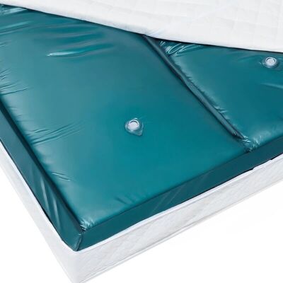Beliani Kaksinkertainen vesipatja 200 x 220 cm Vaahdokehys - Vesipatja Beliani Kaksinkertainen vesipatja 200 x 220 cm Vaahdokehys - Vesipatja