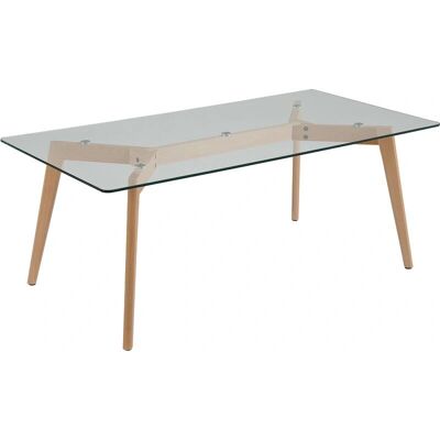 Table basse Beliani - HUDSON - Verre rectangulaire - Moderne scandinave - Publicité Table basse Beliani - HUDSON - Verre rectangulaire - Moderne scandinave - Publicité