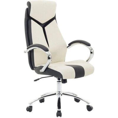 Chaise de Bureau Beige et Noire Pivotante Ergonomique - Chaise de Bureau - Publicité Chaise de Bureau Beige et Noire Pivotante Ergonomique - Chaise de Bureau - Publicité