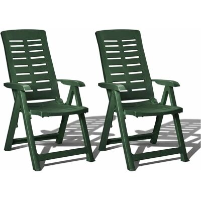 Mojawo - Kunststoff Grün Klappstuhl - 2x - Garden chair Mojawo - Kunststoff Grün Klappstuhl - 2x - Garden chair