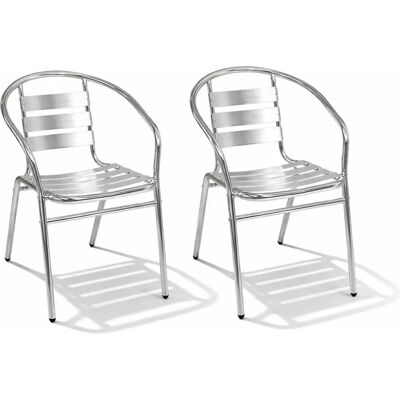 Mojawo - Bistrostuhl Aluminium - Silber - Garden chair Mojawo - Bistrostuhl Aluminium - Silber - Garden chair