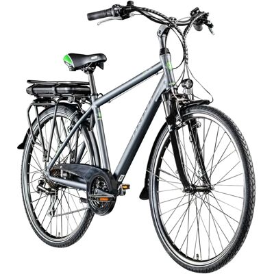 Zündapp Z802 Mężczyzna - Rower elektryczny, 28 cali, Szary/Zielony - E-Bike Zündapp Z802 Mężczyzna - Rower elektryczny, 28 cali, Szary/Zielony - E-Bike