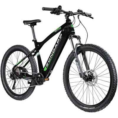 Zündapp Z898 E-Mountainbike - 24 Gänge, 27,5 Zoll, Schwarz/Grün Zündapp Z898 E-Mountainbike - 24 Gänge, 27,5 Zoll, Schwarz/Grün