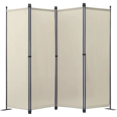 Angel Living - Privacy Screen Divider - 4-Panel Garden Wall - Beige Angel Living - Privacy Screen Divider - 4-Panel Garden Wall - Beige