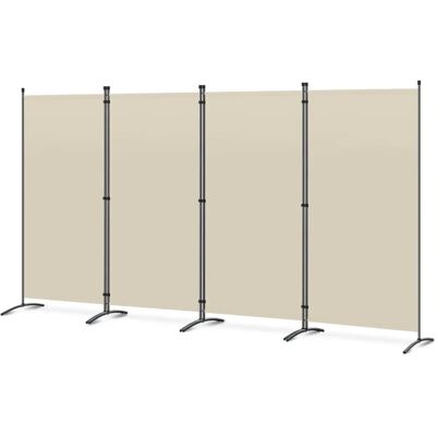 Angel Living Kamerverdeler - 4 Panelen, Beige Angel Living Kamerverdeler - 4 Panelen, Beige