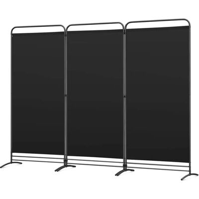 Angel Living - Paravent 3 volets - 243x180 cm - Noir - Publicité Angel Living - Paravent 3 volets - 243x180 cm - Noir - Publicité