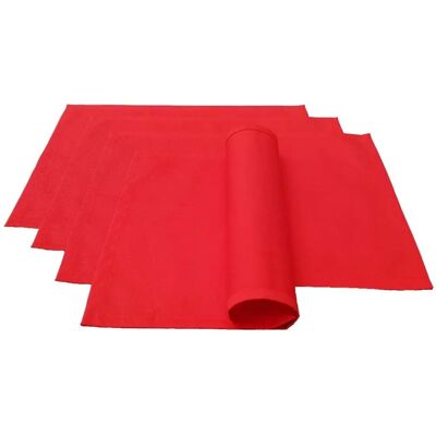 Lemos Home - Lem01 - Cotton Table Mat - 46x36 cm - Red - Table Mats Lemos Home - Lem01 - Cotton Table Mat - 46x36 cm - Red - Table Mats