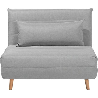 Beliani Sofá Cama Pequeño Gris Claro - Sofá Cama Beliani Sofá Cama Pequeño Gris Claro - Sofá Cama