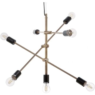 Beliani Lampada a sospensione 7 luci Modello CREMERA - Lampada a soffitto Beliani Lampada a sospensione 7 luci Modello CREMERA - Lampada a soffitto