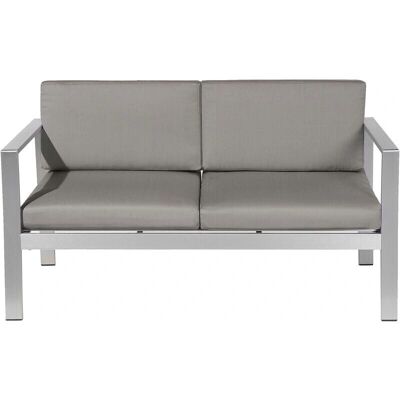 Canapé de jardin gris foncé en aluminium pour extérieur - Mobilier de jardin Beliani - Publicité Canapé de jardin gris foncé en aluminium pour extérieur - Mobilier de jardin Beliani - Publicité
