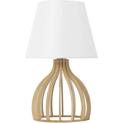 Beliani Table Lamp White - Modern Scandinavian Design Beliani Table Lamp White - Modern Scandinavian Design
