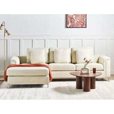 Canapé d'angle Beige en Tissu - Canapé d'angle - Publicité Canapé d'angle Beige en Tissu - Canapé d'angle - Publicité
