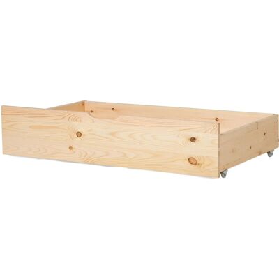 Beliani Ensemble de 2 Tiroirs de Rangement en Bois Clair - Rangement de Lit - Publicité Beliani Ensemble de 2 Tiroirs de Rangement en Bois Clair - Rangement de Lit - Publicité