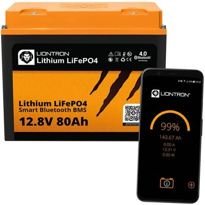Liontron Lithium LiFePO4 LX Smart BMS 12,8V 80Ah (LI-SMART-LX-12-80) Liontron Lithium LiFePO4 LX Smart BMS 12,8V 80Ah (LI-SMART-LX-12-80)