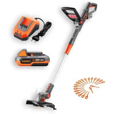 FUXTEC Tagliabordi a batteria 20V - Modello FX-E1RT20 - Attrezzo da giardino FUXTEC Tagliabordi a batteria 20V - Modello FX-E1RT20 - Attrezzo da giardino