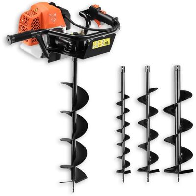 FUXTEC Perceuse à Terre FX-EB162 - 3,5CV, 62cc, 3 Mèches 100/150/200mm - Publicité FUXTEC Perceuse à Terre FX-EB162 - 3,5CV, 62cc, 3 Mèches 100/150/200mm - Publicité