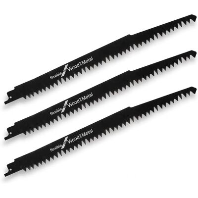 FUXTEC FX-E1SS20 - 3 Lames de Scie pour Métal ou Bois - Publicité FUXTEC FX-E1SS20 - 3 Lames de Scie pour Métal ou Bois - Publicité
