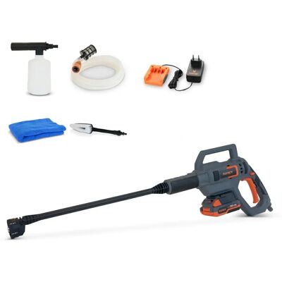 Nettoyeur haute pression portable 20V FUXTEC - Avec batterie 2Ah et chargeur - Publicité Nettoyeur haute pression portable 20V FUXTEC - Avec batterie 2Ah et chargeur - Publicité