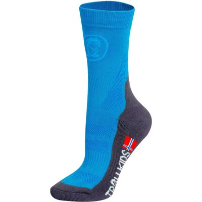 Calze da trekking Trollkids - Blu medio - Calze Calze da trekking Trollkids - Blu medio - Calze