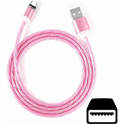 cyoo Modell 3121350 Pink Micro USB Ladekabel - USB Kabel cyoo Modell 3121350 Pink Micro USB Ladekabel - USB Kabel
