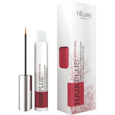 Tolure Cosmetics Hairplus Red Coral Veganes Wachstumsserum für Wimpern und Augenbrauen - 3 ml Tolure Cosmetics Hairplus Red Coral Veganes Wachstumsserum für Wimpern und Augenbrauen - 3 ml