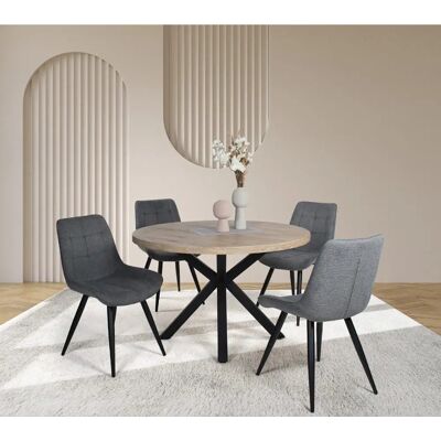 Duo Collection Damira & Iris Runder Esszimmergruppe - Essgruppe Duo Collection Damira & Iris Runder Esszimmergruppe - Essgruppe