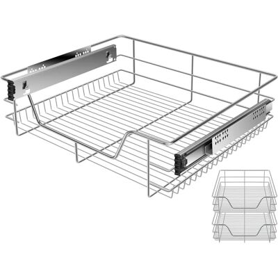 Kesser - Telescopic Drawer - 2x60cm - Plata - drawer slide Kesser - Telescopic Drawer - 2x60cm - Plata - drawer slide
