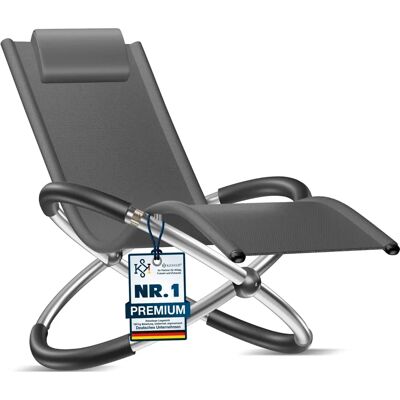 KESSER Fauteuil de jardin ergonomique - Supporte 180kg - Détente en plein air - Publicité KESSER Fauteuil de jardin ergonomique - Supporte 180kg - Détente en plein air - Publicité