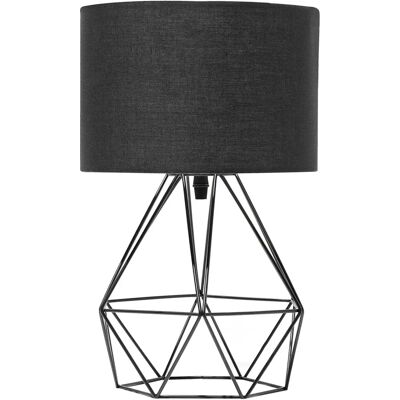 Lampe de table en métal noir Maroni - Design géométrique moderne Lampe de table en métal noir Maroni - Design géométrique moderne