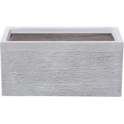 Beliani Kukkaruukku valkoinen Fibre Clay MYRA - Kukkaruukku Beliani Kukkaruukku valkoinen Fibre Clay MYRA - Kukkaruukku