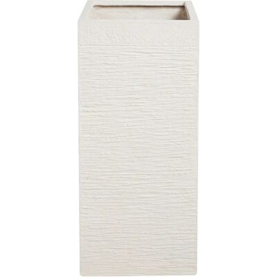 Beliani Beige Fibre Clay Tall Flower Pot - Garden Type Beliani Beige Fibre Clay Tall Flower Pot - Garden Type